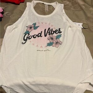 Spiritual Gangster Good Vibes tank top L NWT